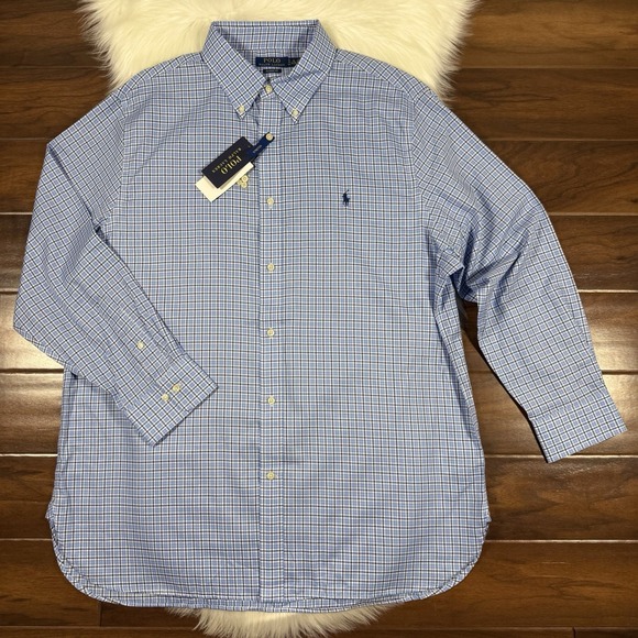 Polo Ralph Lauren Men's Size XL / 18 / 34 - 35 Classic Fit Button Up Dress Shirt
